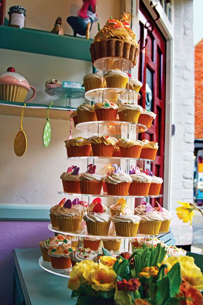 At Cranberrys of Rye, be sure to sample one of their irresistable cupcakes, known as fairy cakes in the UK.