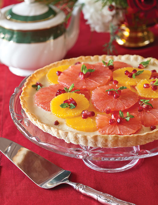 Citrus-Topped Ginger Cream Tart