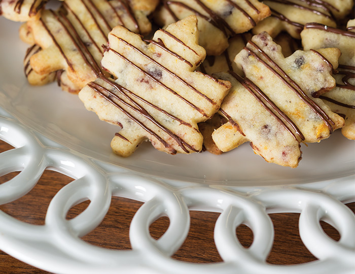 Cranberry-Orange Shortbread Cookies
