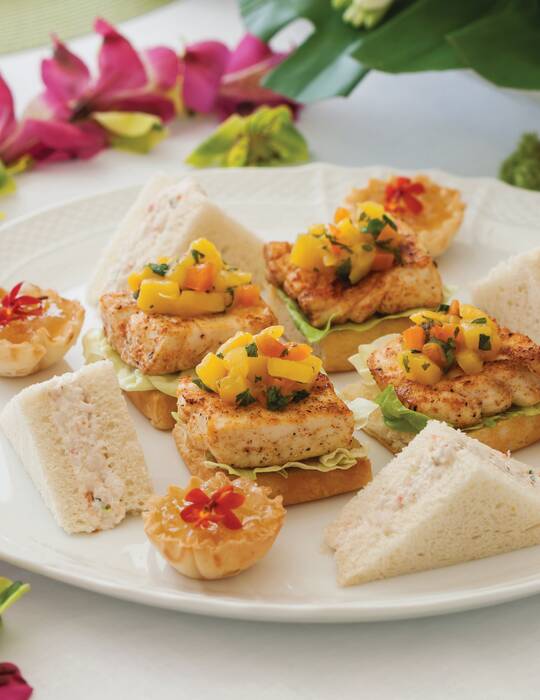 Mango Salsa & Mahi Mahi Canapés