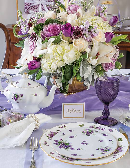 Mother's Day Tea place setting
