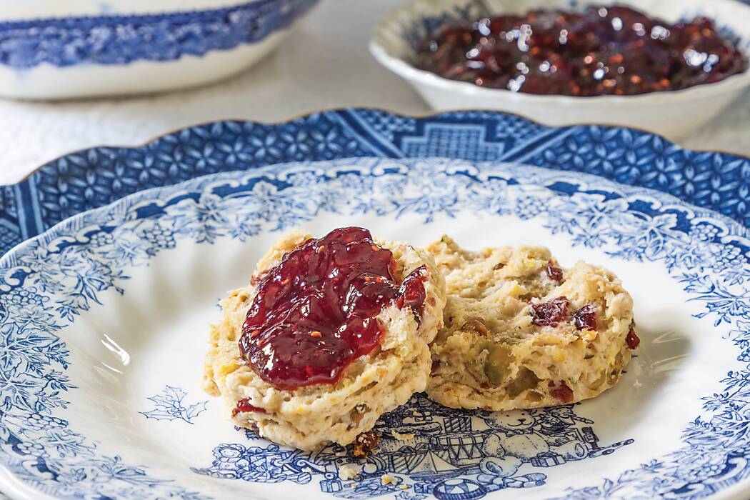 Vegan Cranberry-Pistachio Scones