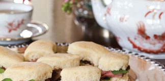 Beef au Poivre and Watercress Tea Sandwiches