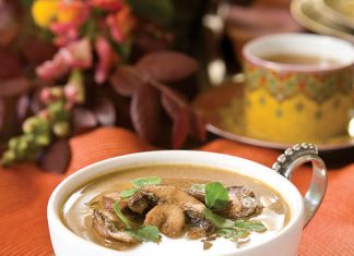 Wild Mushroom and Chestnut Soup
