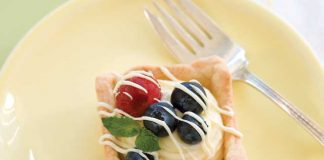 White Silk Tartlets with Fresh Berries