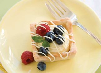 White Silk Tartlets with Fresh Berries