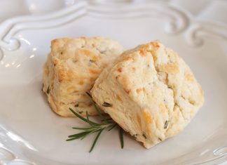 Smoked Gouda and Rosemary Scones