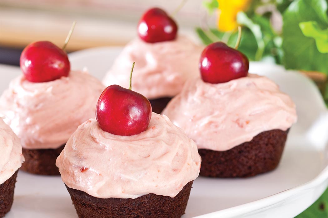 Cherry Chocolate Cupcakes