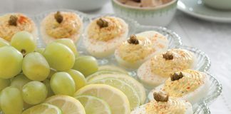 Caper Deviled Eggs