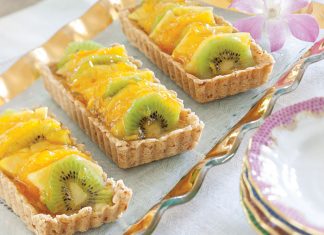 Tropical Fruit Cookie Tartlets