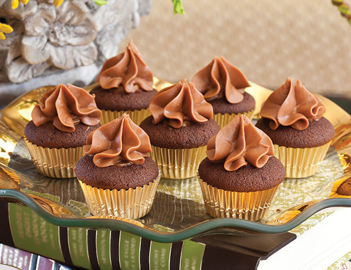 Chocolate Caramel Mini Cupcakes