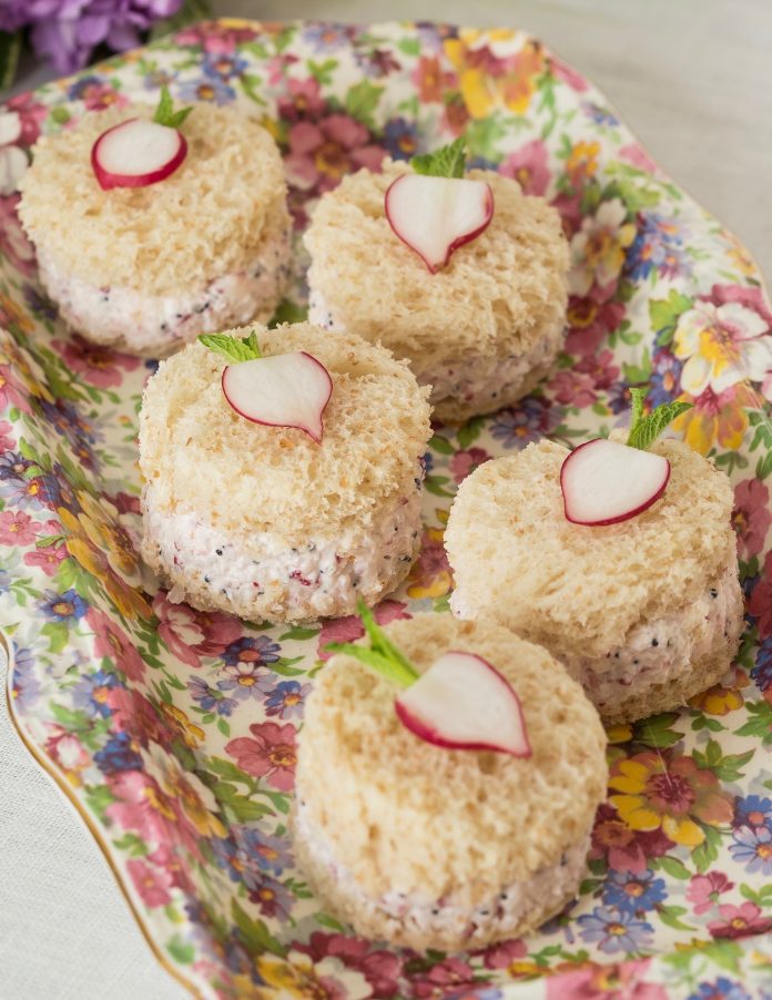Radish-Poppyseed Tea Sandwiches