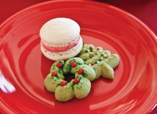Matcha Christmas Cookies
