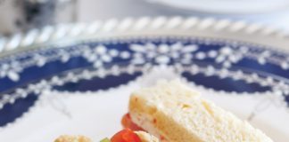 Hanukkah Tea salad and sandwich savories