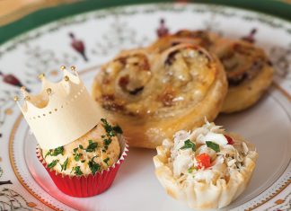 Three savories from the Nutcracker Tea