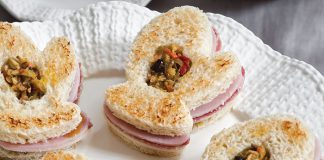Mitten Muffuletta Tea Sandwiches