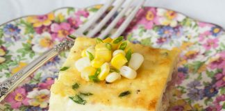 Ham, Corn, and Chive Crustless Quiche
