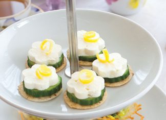 Cucumber Feta Canapes