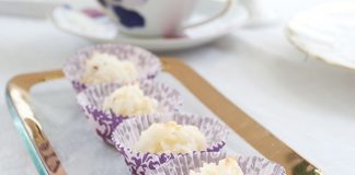 White Chocolate & Lavender Coconut Macaroons