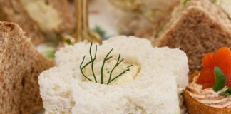 Herbed Egg Salad Flower Sandwiches