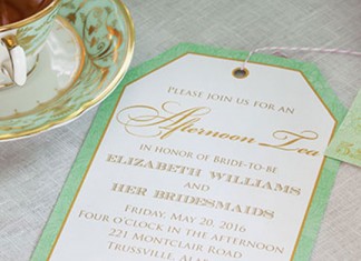 Bridesmaids' Tea Invitation