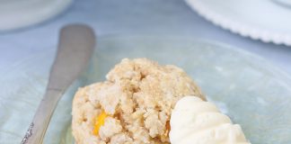 Peachy Blue Cheese Scones