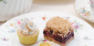 A trio of sweets from The Secret Garden tea