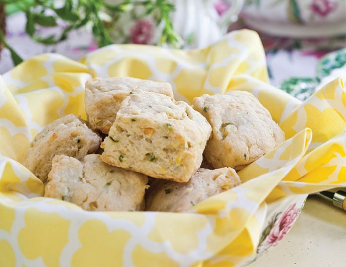 CornGoatCheeseandChiveScones2 Corn, Goat Cheese & Chive Scones