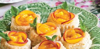Ginger-Peach Tartlets