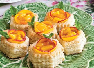Ginger-Peach Tartlets