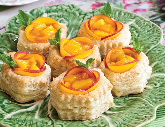 Ginger-Peach Tartlets