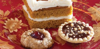 Trio of sweets from Harvest Moon Tea