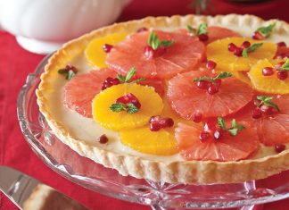 Citrus-Topped Ginger Cream Tart