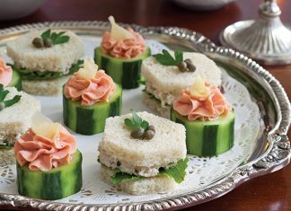 Roast Chicken Salad Tea Sandwiches