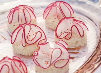 Radish Ruffle Canapés