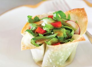 Chinese Green Salad Baskets
