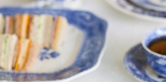 Apple, Cheddar, and Chutney Tea Sandwiches