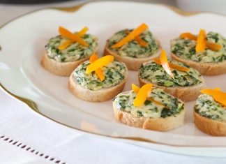 Italian Spinach-Artichoke Crostini
