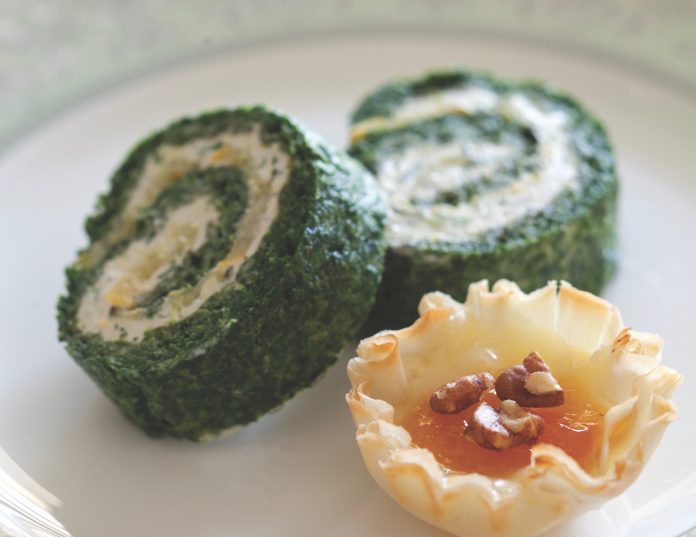 Herbed Spinach and Squash Roulade