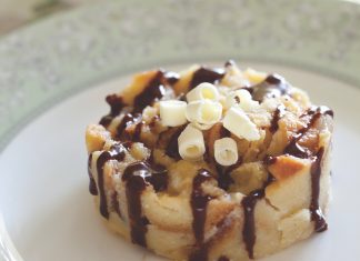 White Chocolate Bread Pudding