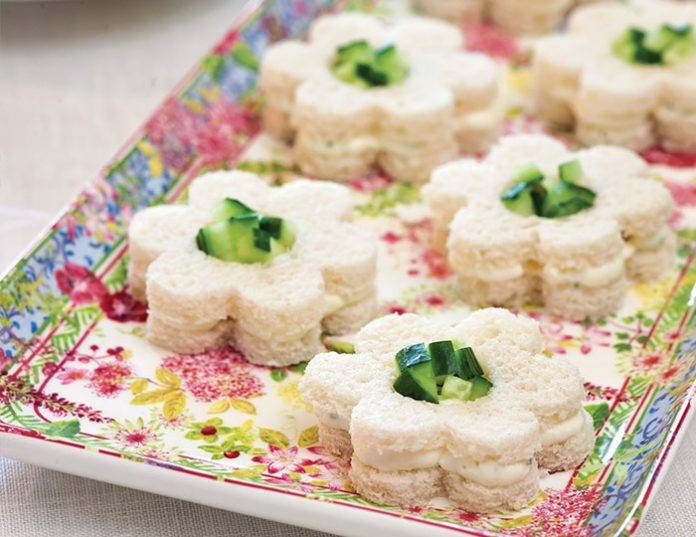 Cucumber-Boursin Tea Sandwiches