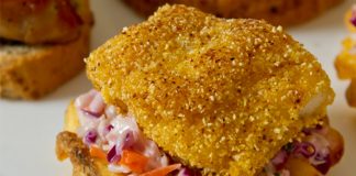 Catfish-Slaw Canapés