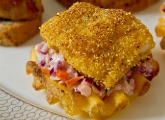 Catfish-Slaw Canapés