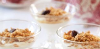 Cherry-Almond Granola-Yogurt Parfaits