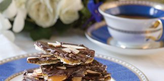 Chocolate-Almond Matzo Brittle