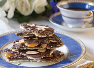 Chocolate-Almond Matzo Brittle