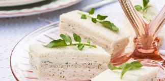 Salmon-Watercress Finger Sandwiches