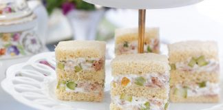 Asparagus, Serrano Ham, and Goat Cheese Tea Sandwiches