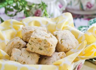 Corn, Goat Cheese & Chive Scones