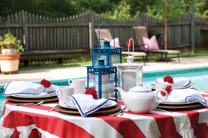 Red, White, and Blue Celebration Tea